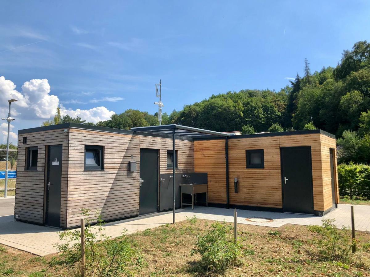 Campinghuette Im Sporterlebnispark Allmersbach Im Tal Buitenkant foto